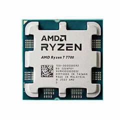 AMD Ryzen 7 7700 -prosessori - monoliittinen ilman ulkopakkausta hinta ja tiedot | Prosessorit | hobbyhall.fi