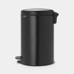 Brabantia NewIcon Poljinroska-astia 20L, Matt Black hinta ja tiedot | Roska-astiat | hobbyhall.fi