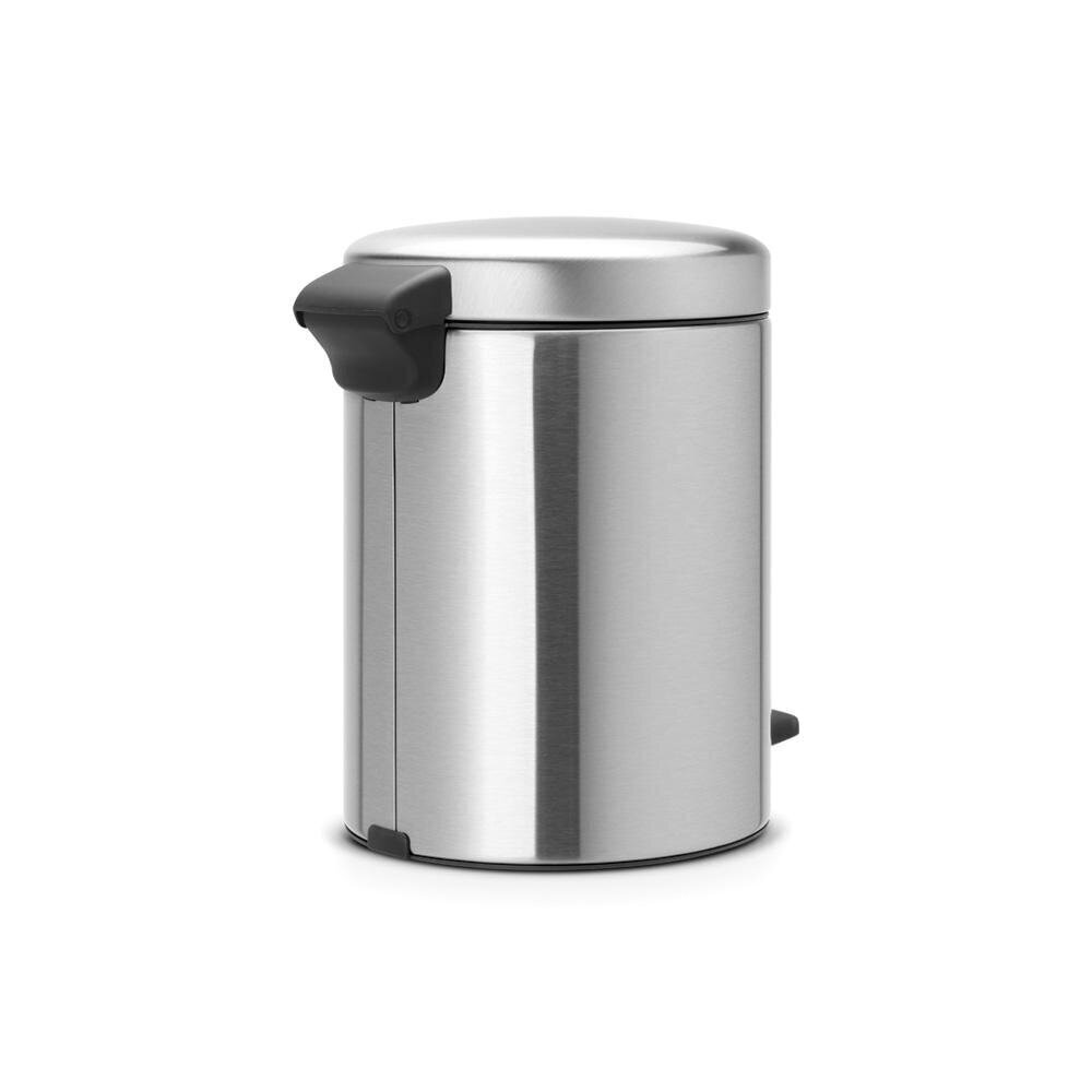 Brabantia NewIcon Poljinroska-astia 5L, Matt Steel hinta ja tiedot | Roska-astiat | hobbyhall.fi