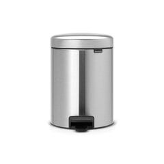 Brabantia NewIcon Poljinroska-astia 5L, Matt Steel hinta ja tiedot | Roska-astiat | hobbyhall.fi