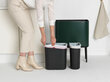 Brabantia Bo Touch Bin roska-astia 11 + 23 L, Pine Green hinta ja tiedot | Roska-astiat | hobbyhall.fi