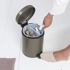Brabantia NewIcon poljinroska-astia Recycle 2x2L Platinum hinta ja tiedot | Roska-astiat | hobbyhall.fi