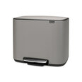 Brabantia Bo Poljinroska-astia 11 + 23L, Mineral Concrete Grey