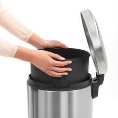 Brabantia NewIcon Poljinroska-astia 30L, Matt Steel Fingerprint Proof hinta ja tiedot | Roska-astiat | hobbyhall.fi