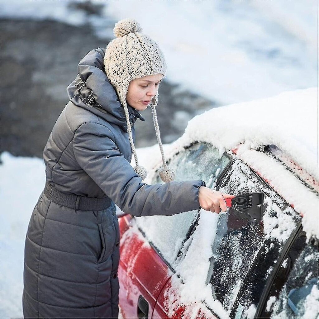 Lumikaapit, jääkaavin ja tuulilasin luudan talvityökalu luistamattomalla kahvalla, ei naarmuuntumista lumiharjalla, 2kpl hinta ja tiedot | Lämpö- ja hierontalaitteet | hobbyhall.fi