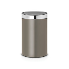 Brabantia Touch Bin New roska-astia 40L, Platinum hinta ja tiedot | Roska-astiat | hobbyhall.fi