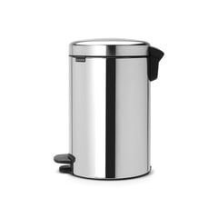 Brabantia NewIcon Poljinroska-astia 12L, Brilliant Steel hinta ja tiedot | Roska-astiat | hobbyhall.fi