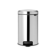 Brabantia NewIcon Poljinroska-astia 12L, Brilliant Steel hinta ja tiedot | Roska-astiat | hobbyhall.fi