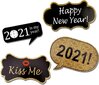 2021 uudenvuoden rekvisiitta Photobooth Funny DIY Kit Photo Booth Props hinta ja tiedot |  Pilailulahjat | hobbyhall.fi