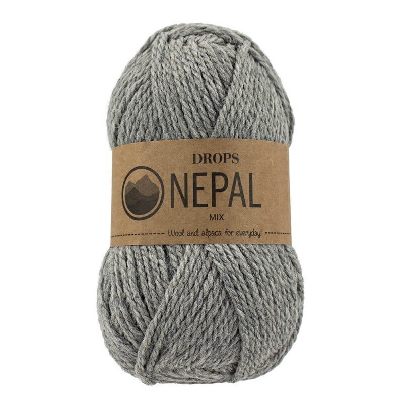 Langat DROPS® NEPAL 0501, 50 g, 75 m.. hinta ja tiedot | Neulomistarvikkeet | hobbyhall.fi