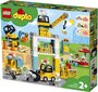 10933 LEGO® DUPLO Torninosturi ja rakennustyömaa hinta ja tiedot | LEGOT ja rakennuslelut | hobbyhall.fi