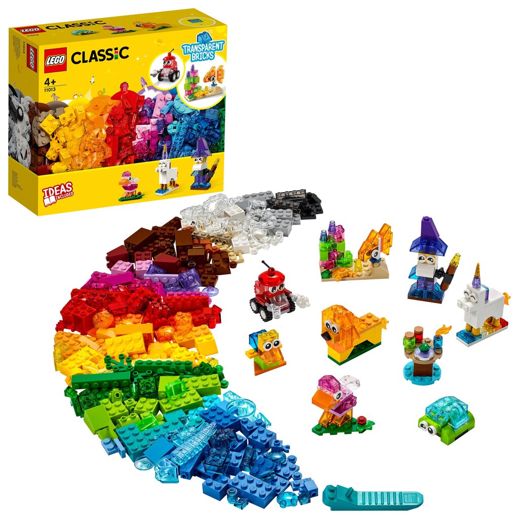 11013 LEGO® Classic Luovat läpinäkyvät rakennuspalikat hinta ja tiedot | LEGOT ja rakennuslelut | hobbyhall.fi