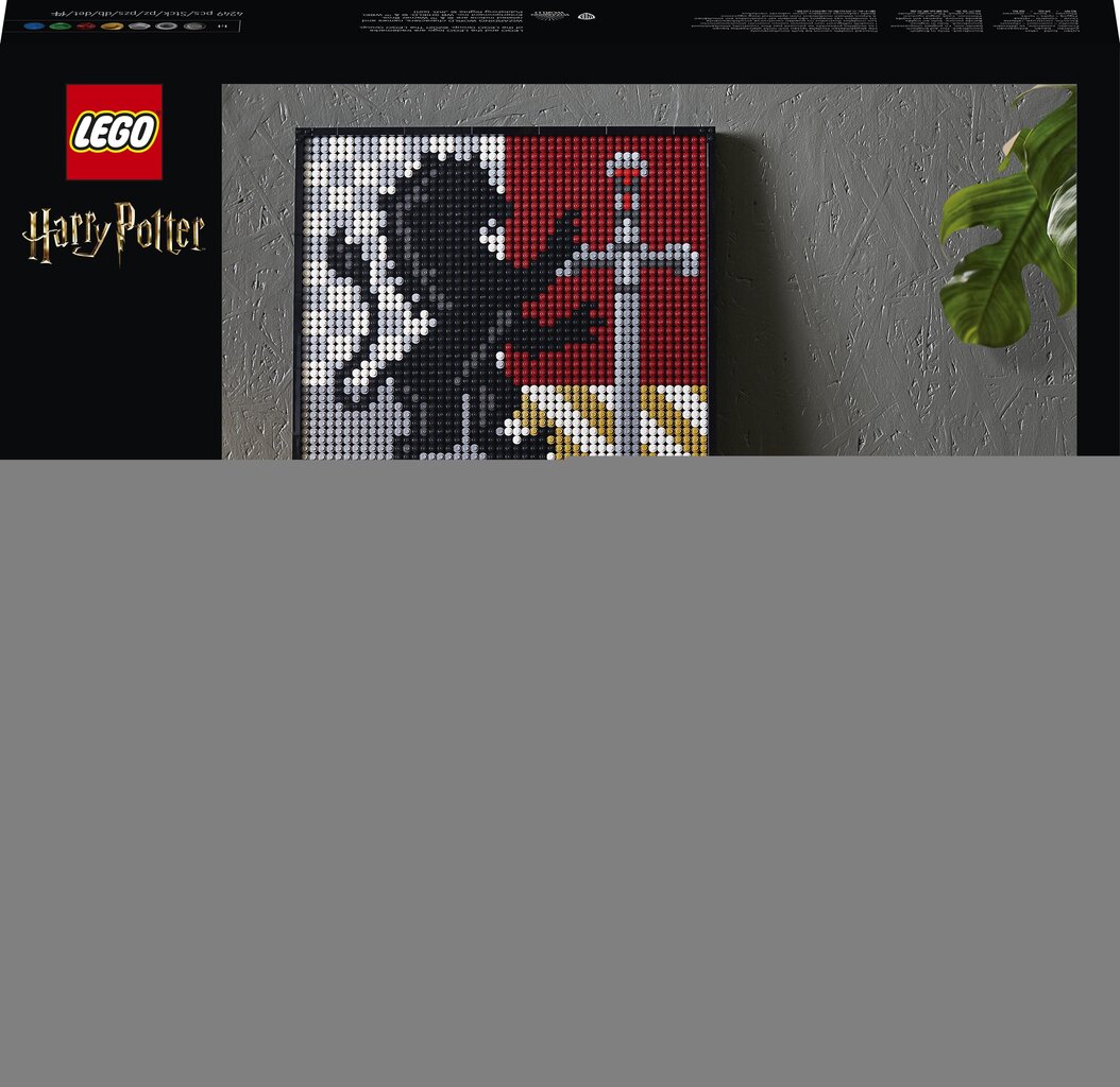 4249 LEGO® Art Harry Potter Tylypahkan vaakunat hinta ja tiedot | LEGOT ja rakennuslelut | hobbyhall.fi