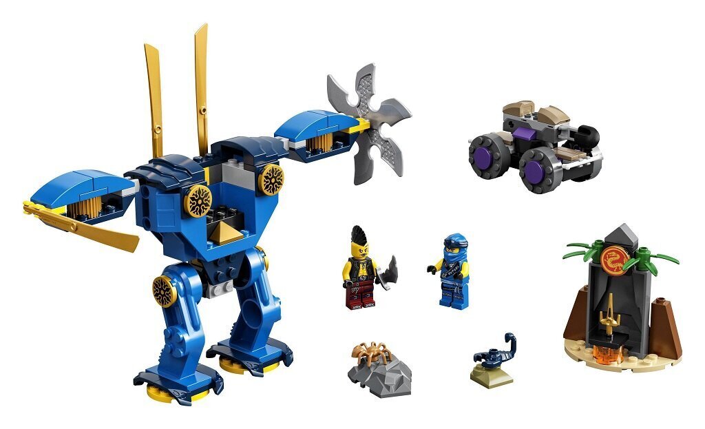 71740 LEGO® NINJAGO Jayn elektrorobotti hinta ja tiedot | LEGOT ja rakennuslelut | hobbyhall.fi