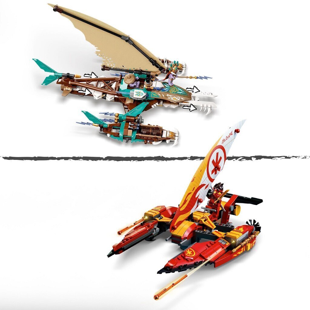 71748 LEGO® NINJAGO Katamaraani meritaistelu hinta ja tiedot | LEGOT ja rakennuslelut | hobbyhall.fi