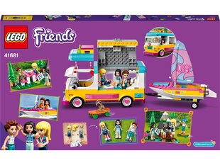 41681 LEGO® Friends Metsäretki asuntoautolla ja purjeveneellä hinta ja tiedot | LEGOT ja rakennuslelut | hobbyhall.fi