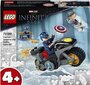 76189 LEGO® Captain American ja Hydran yhteenotto hinta ja tiedot | LEGOT ja rakennuslelut | hobbyhall.fi