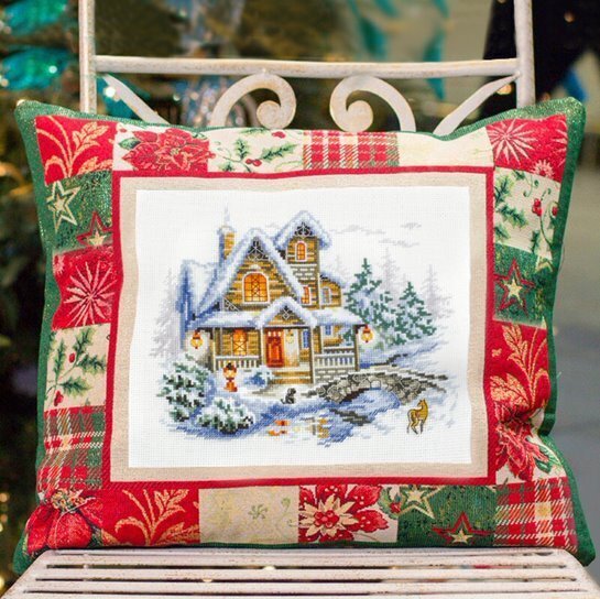 Ristipistopakkaukset Magic Needle "Winter Cottage" 110-042 hinta ja tiedot | Kirjontatarvikkeet | hobbyhall.fi