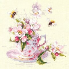 Ristipistopakkaukset Magic Needle "Cup and Apple Blossom" 120-041 hinta ja tiedot | Kirjontatarvikkeet | hobbyhall.fi