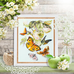 Ristipistopakkaukset Magic Needle "Butterflies and Apples" 130-052 hinta ja tiedot | Kirjontatarvikkeet | hobbyhall.fi