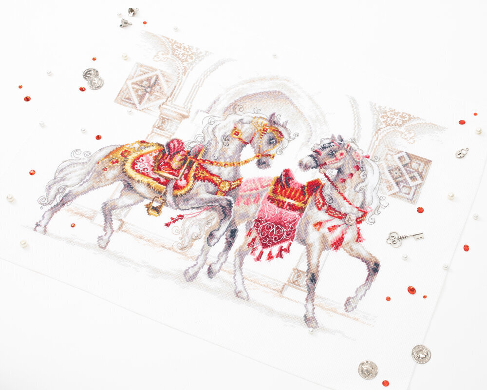 Ristipistopakkaukset Magic Needle "Royal Horses" 220-424 hinta ja tiedot | Kirjontatarvikkeet | hobbyhall.fi