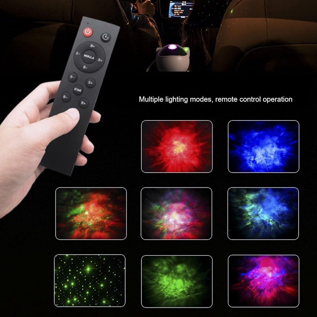 Astronauti LED Star Projector, 3D Star Projector Light LED hinta ja tiedot | Projektorit | hobbyhall.fi