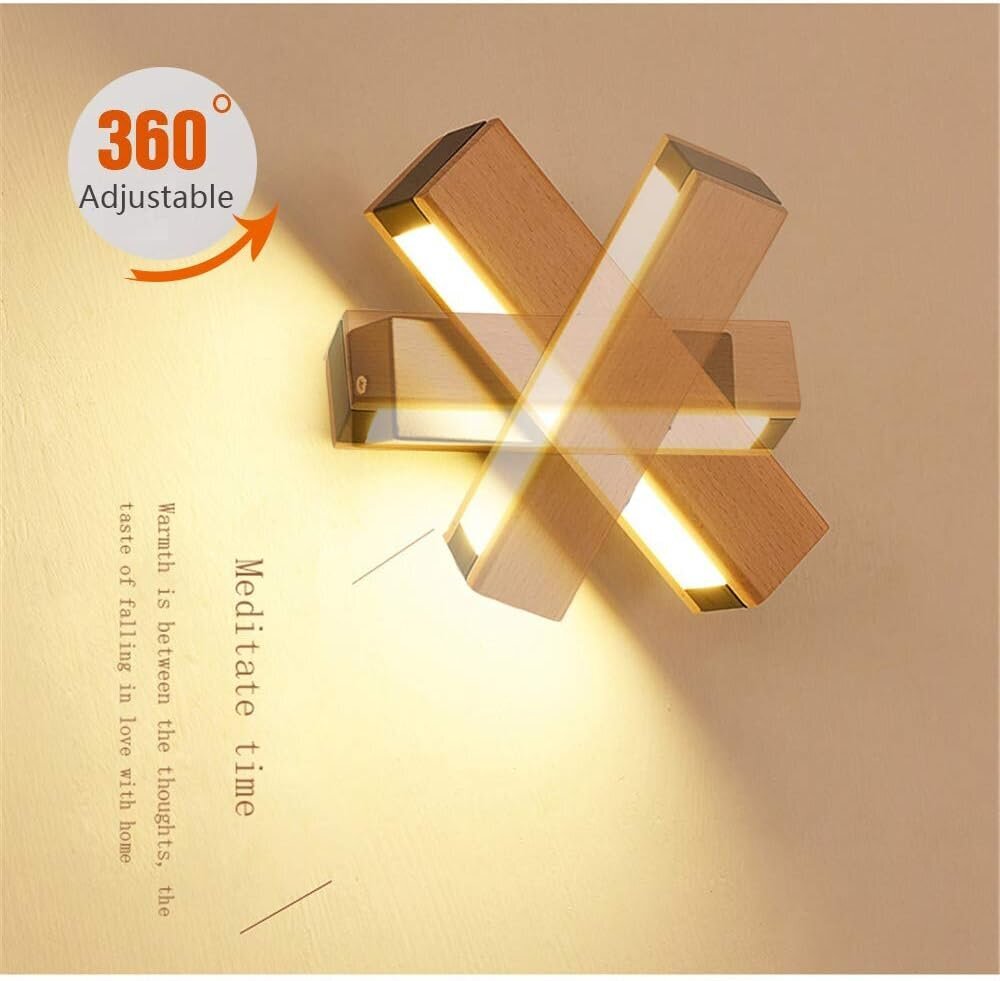 LED-seinävalaisin 360° kääntyvä sisäseinävalaisin 21x4x4,5cm 4W hinta ja tiedot | Kuivurit | hobbyhall.fi