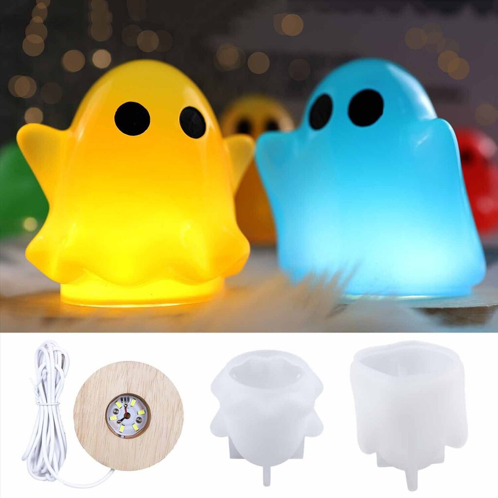 2-osaiset muotit 3D Halloween Ghost -muotteja epoksivalua varten hinta ja tiedot | Uunivuoat ja leivontavälineet | hobbyhall.fi