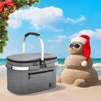 22L Picnic Basket Cooler Bag Cooler Bag Beach Bag hinta ja tiedot | Tietokonelaukut | hobbyhall.fi