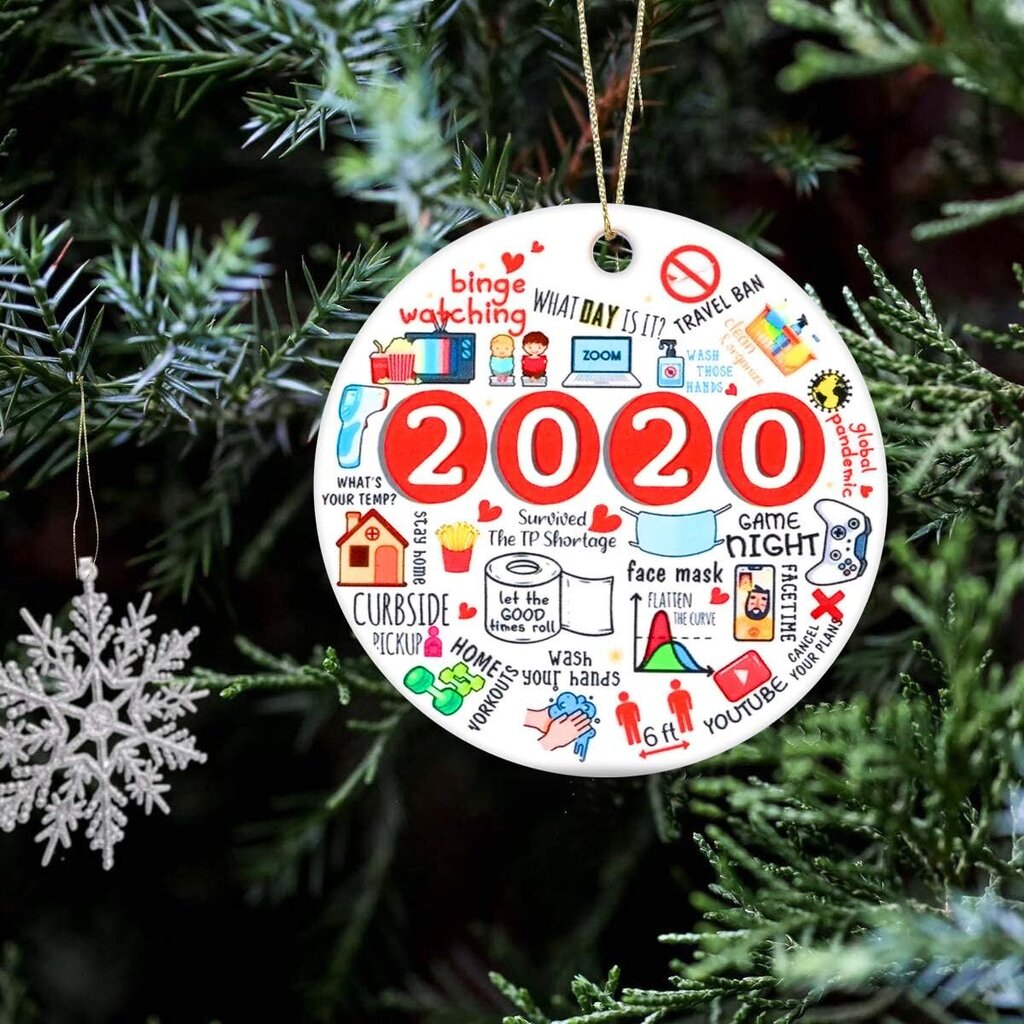 Painettu 2020 ornamentti Ensimmäinen joulumme jouluna hinta ja tiedot | Puutarhatyökalut | hobbyhall.fi