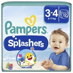 PAMPERS Splashers vaipat, 6 - 11 kg, 12 kpl hinta ja tiedot | Vaipat | hobbyhall.fi