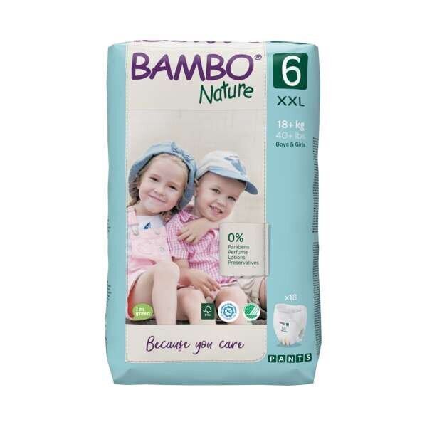 Orgaaniset housuvaipat BAMBON NATURE 6 (18+kg), 18 kpl hinta ja tiedot | Vaipat | hobbyhall.fi