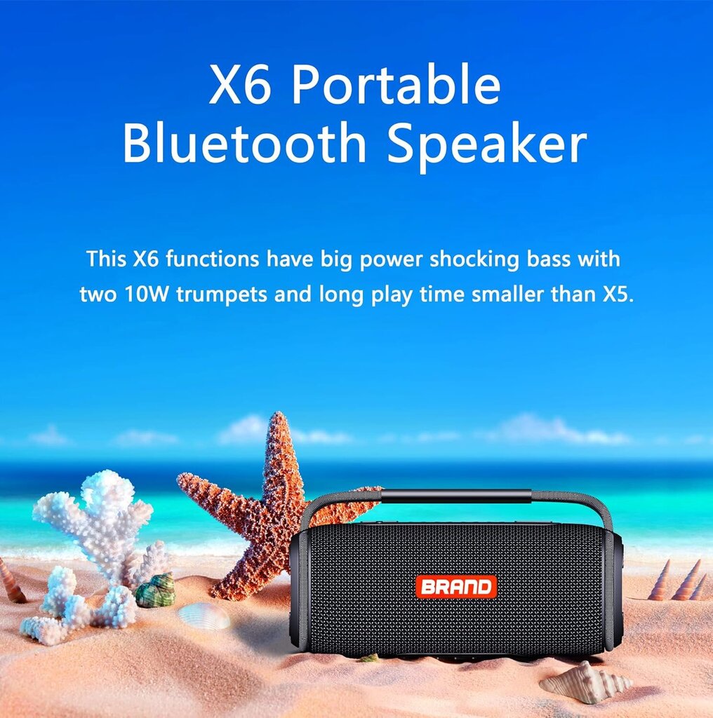 20 W Bluetooth kaiutin pieni audio ulkoilu urheilu kannettava hinta ja tiedot | Kaiuttimet | hobbyhall.fi