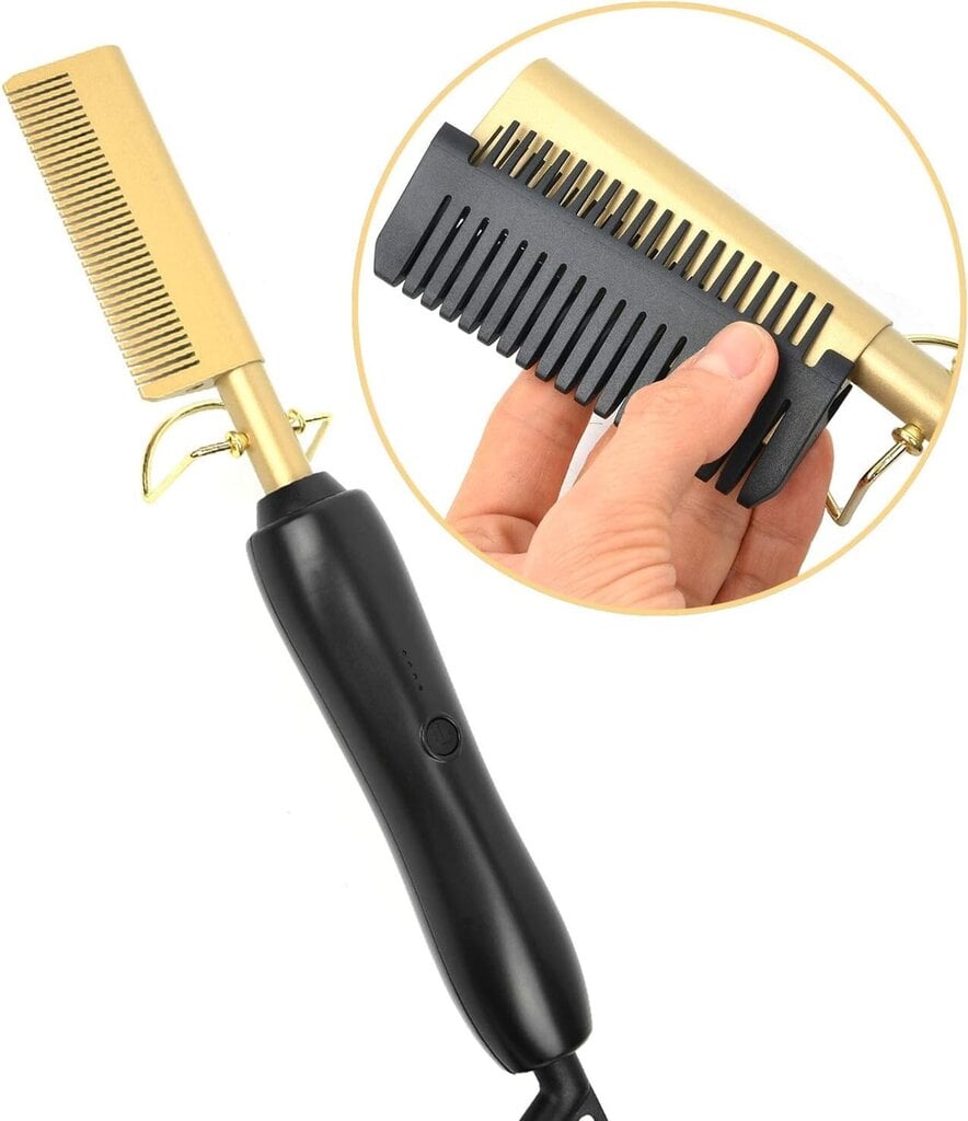 Electric Comb Gold, monitoiminen hiusten suoristus hinta ja tiedot | Nukanpoistajat | hobbyhall.fi