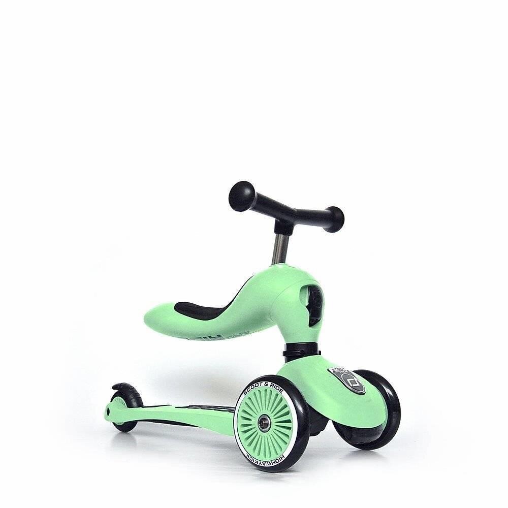 Potkulauta - kolmipyörä Scoot & Ride 2in1, vihreä hinta ja tiedot | Potkulaudat | hobbyhall.fi
