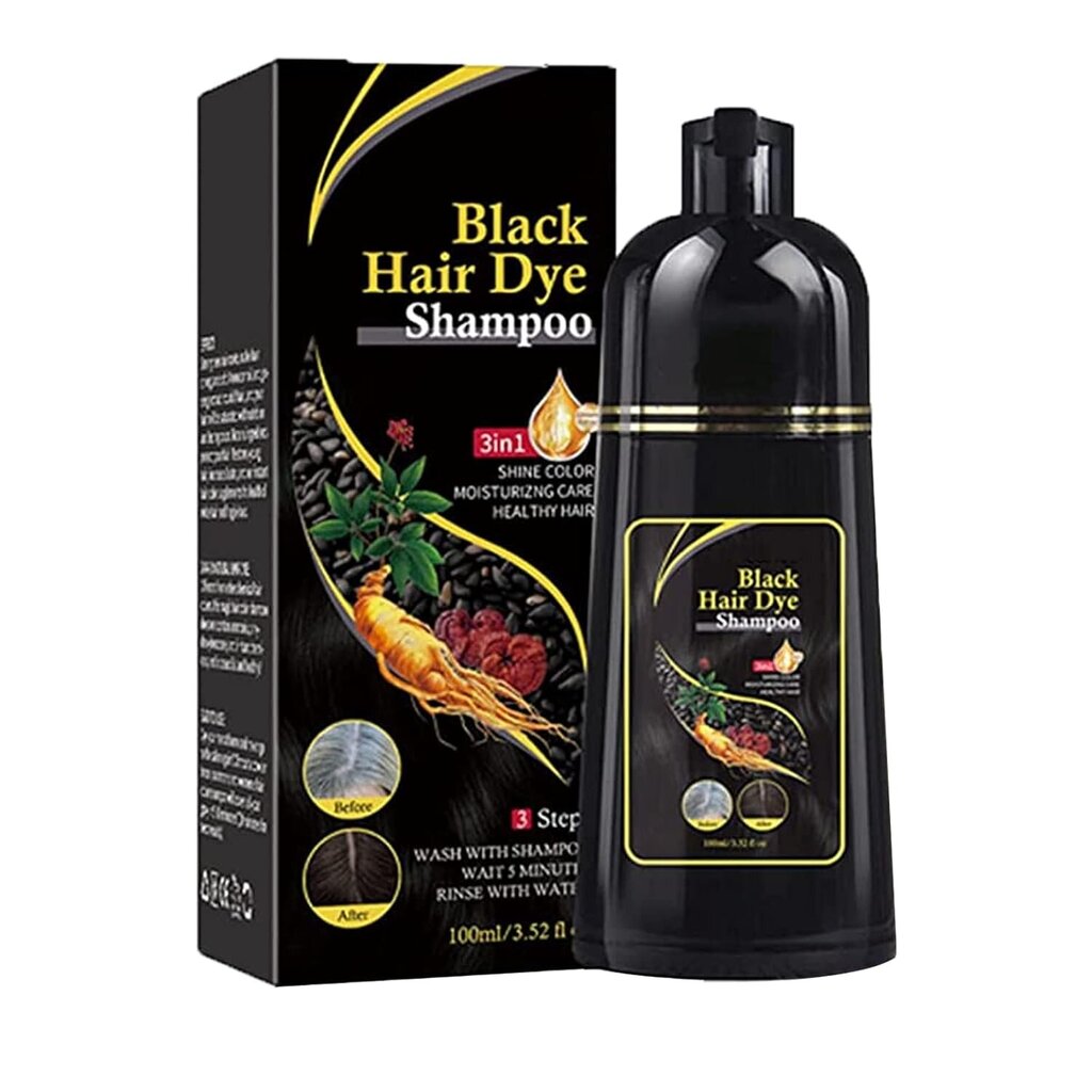 100 ml Natural Herbal Instant Black Hair Dye Shampoo White H:lle hinta ja tiedot | Shampoot | hobbyhall.fi