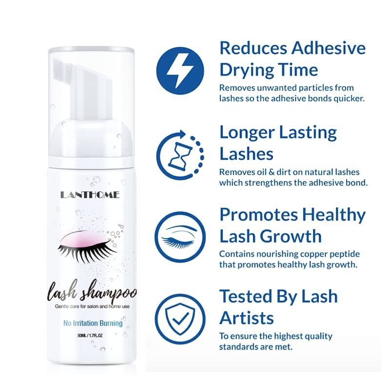 EYELASH EXTENSION FOAMING SHAMPOO FOAM CLEANSER LASH SHAMPOO hinta ja tiedot | Shampoot | hobbyhall.fi