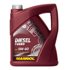 Täyssynteettinen moottoriöljy Mannol Diesel Turbo 5W-40 5l hinta ja tiedot | Moottoriöljyt | hobbyhall.fi