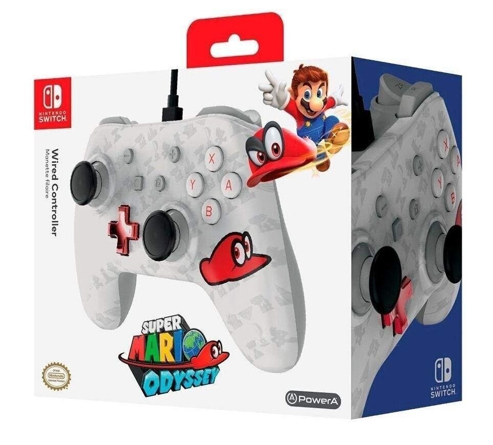 PowerA 1505784-01 Super Mario Odyssey Edition hinta ja tiedot | Ohjaimet ja lisätarvikkeet | hobbyhall.fi