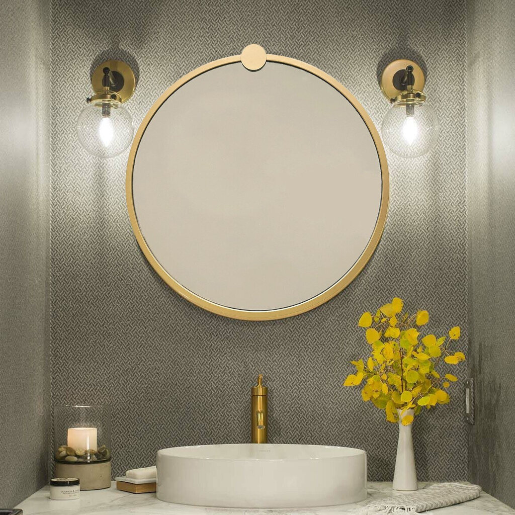 Kalune Design Ayna A708, Peili kultainen väri hinta ja tiedot | Peilit | hobbyhall.fi