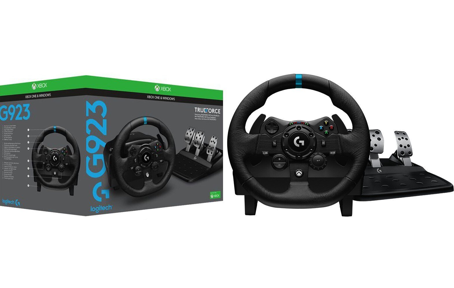 Logitech G923 941-000158 hinta ja tiedot | Ratit | hobbyhall.fi