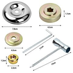 6 kpl harjaleikkurin pään mutterisarjan vaihto, metalliset vaihdelaatikon terät hinta ja tiedot | Ruohonleikkurit | hobbyhall.fi