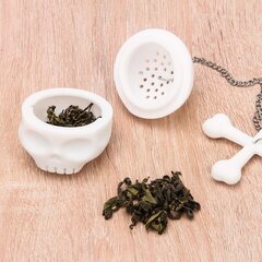 Leaf Tea Infuser, Silikoni Teesiivilä, 2 kpl Tea Bones Skull hinta ja tiedot | Ruohonleikkurit | hobbyhall.fi