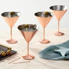 Ruostumaton teräs Copper Rose Gold Martini Cocktail lasit, 460ml hinta ja tiedot | Lasit, mukit ja kannut | hobbyhall.fi