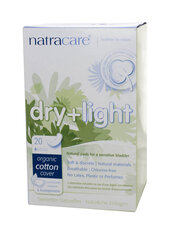 Naisten hygieniasiteet Natracare Dry and Light 20 kpl hinta ja tiedot | Tamponit ja terveyssiteet | hobbyhall.fi