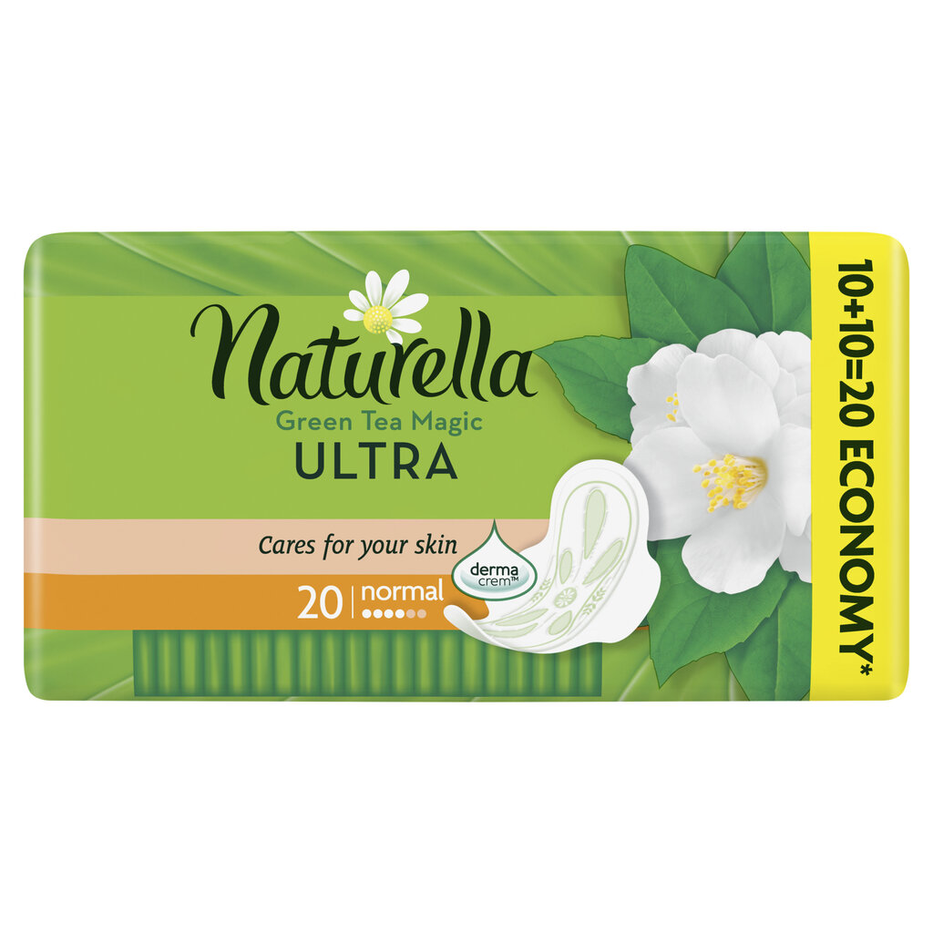 Terveyssiteet Naturella Ultra Normal Green Tea, 20 kpl hinta ja tiedot | Tamponit ja terveyssiteet | hobbyhall.fi