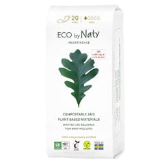 Hygieniasiteet Eco by Naty Mini, 20 kpl. hinta ja tiedot | Tamponit ja terveyssiteet | hobbyhall.fi