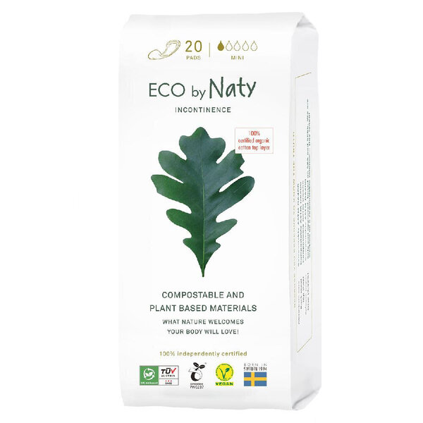 Hygieniasiteet Eco by Naty Mini, 20 kpl.