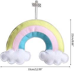 Cloud with Rainbow Cloud Hot Air Balloon Baby Kids Makuuhuone hinta ja tiedot | Tennisvälineet | hobbyhall.fi