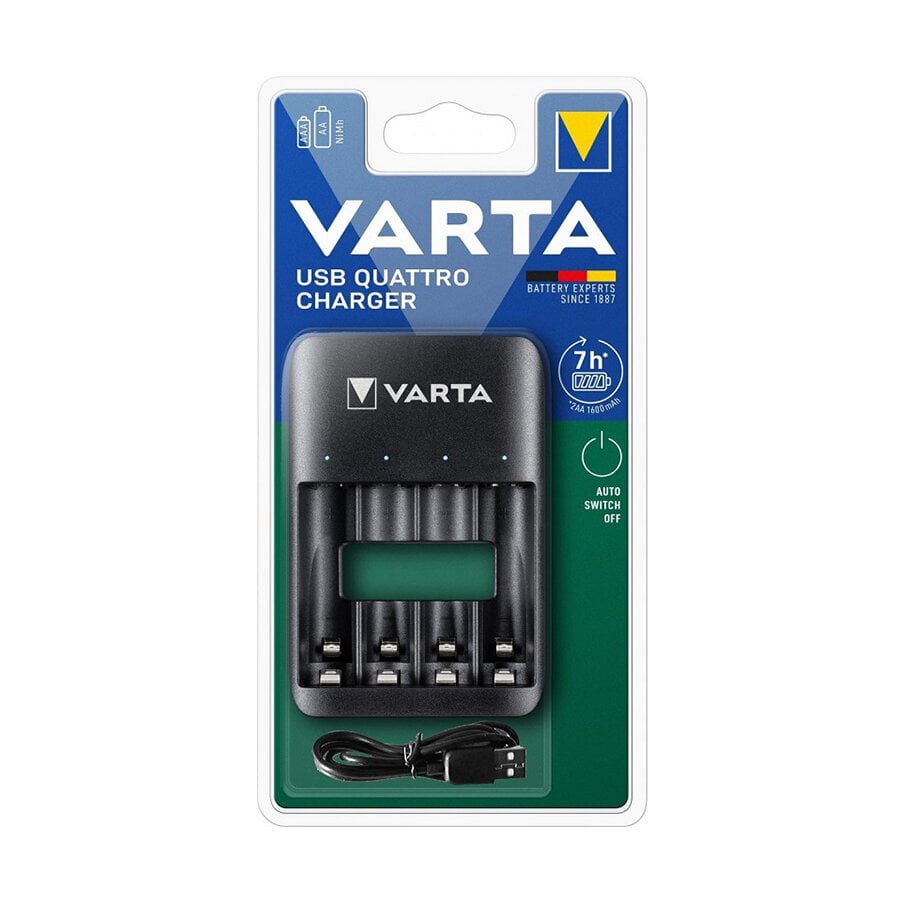 Varta USB Quattro laturi 57652 Akkulaturi hinta ja tiedot | Kameran laturit | hobbyhall.fi